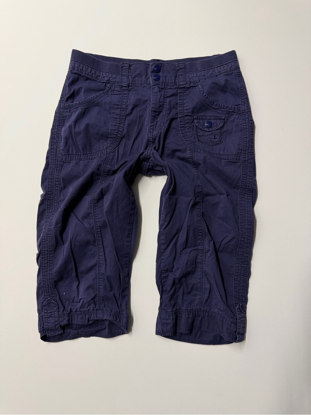 Lee Women's Navy and Blue Trousers